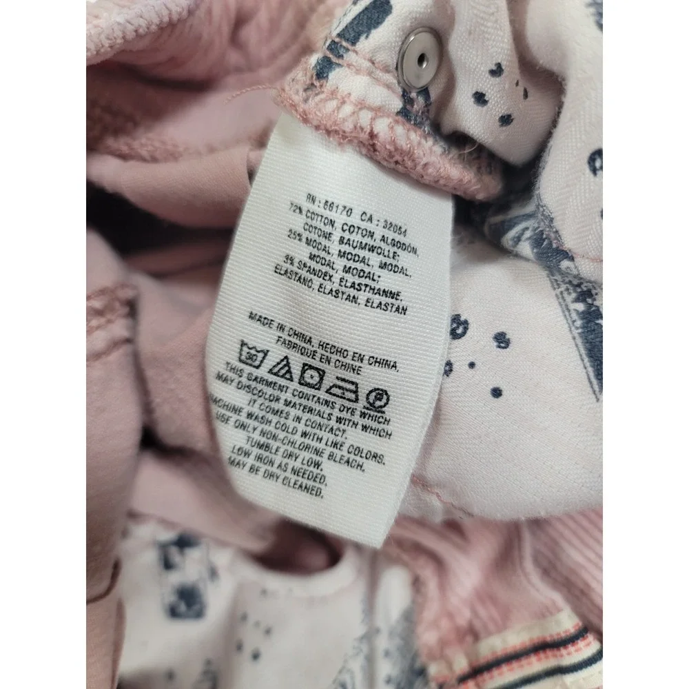 Pilcro and the Letterpress by Anthropologie Pink High Rise Bootcut Corduroy Pant